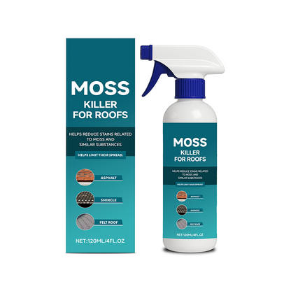 🌧️ Spray do czyszczenia dachów i alg z mchu – na wiele powierzchni – spryskaj, spłucz i ciesz się blaskiem! 🏠✨