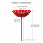 Handmade Metal Flower Garden Stake