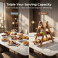 3-Tier Wooden Serving Tray