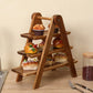 3-Tier Wooden Serving Tray