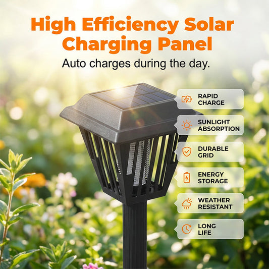 💡🦋 LIMITED-TIME 50% OFF! 🔥Decorative Solar Mosquito Lamp – Warm White LED Glow, Stake or Stand, No Wiring or Batteries Needed – Clean Your Yard of Mosquitoes While Adding Ambience 🌙🏵️