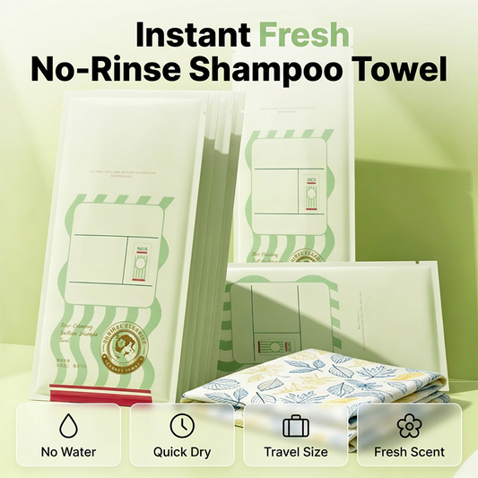 🔥 No-Rinse Hair Cleansing Shampoo Towel ✨