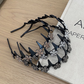 Volumizing Rhinestone Butterfly Headband for Women