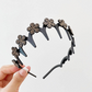 Volumizing Rhinestone Butterfly Headband for Women