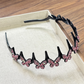 Volumizing Rhinestone Butterfly Headband for Women