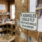 Humorous Vintage Tin Sign Decor