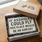 Humorous Vintage Tin Sign Decor
