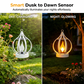 Realistic Flame Solar Hanging Lantern