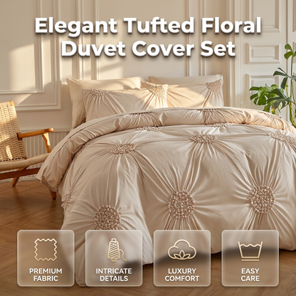 🧵 2026 Sale — Over 28,000 Sold! 🛏️ Pinch Pleat Duvet Set – Wrinkle-Resistant Sanctuary ✨