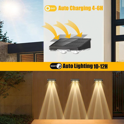 🏡☀️ No Electricity Bills, Just Beautiful Outdoor Light –Solar Outdoor Wall Light – 3 Color & Rainbow✨