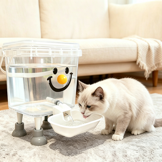 💧Pet Water Dispenser with Large Capacity 🦮 5L Extra-Large Pet Fountain — Great for 3+ Pets | Gravity-Fed | Non-Slip Base