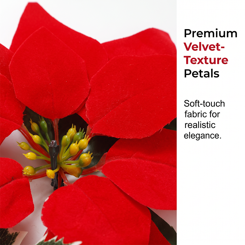 Christmas Poinsettia String Lights – Add a Warm Holiday Glow product view 2