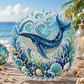 DIY Ocean Pearl Painting Hanging Plaque