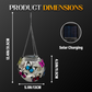 Iron Art Solar Hanging Light