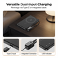 🔋 Portable Smartwatch Power Bank – 2.5W Magnetic Wireless Charger with Built-In Cable