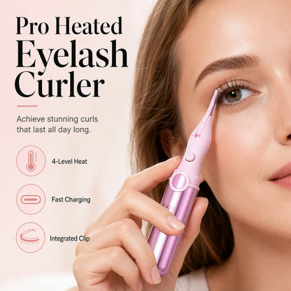 📢📢50% OFF !!⏰ ✨Rechargeable Heated Eyelash Curler | Get Long-Lasting Perfect Lash Curls Anytime🔋