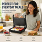🍳Electric Sandwich Press and Panini Maker with 180‑Degree Flat Grill, Fast‑Heating Non‑Stick Indoor Countertop Grill for Steak, Burgers & Toasted Sandwiches