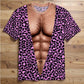 Men's Funny Muscle 3D Printed Tee