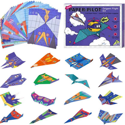 📢📢57% OFF !! ⏰Creative DIY Paper Airplane Set For Kids