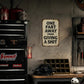 🤣50% OFF | Funny Vintage Metal Wall Sign – Hilarious Quote, Perfect Man‑Cave & Bar Conversation‑Starter Decor!
