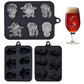 💀 3D Skull Silicone Ice Cube Tray with Lid – Fun Slow-Melting Ice Mold for Whiskey, Cocktails & Halloween Drinks