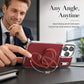 📱 360° Magnetic Shockproof Phone Case – Rotating Stand + Wireless Charging Protection