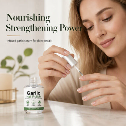 Garlic Nail Polish for Strengthening Brittle, Damaged Nails