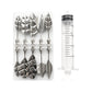 🎂Professional 3D Jelly Art Kit‑ 304 Stainless Steel 10‑Piece Floral Gelatin Art Tools with Syringe, DIY 3D Flower Jelly Cake Decorating Set for Pastry & Baking Lovers