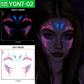 🎃Halloween Luminous Face Tattoo Stickers