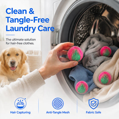 Reusable Nylon Laundry Lint Hair Catcher Balls