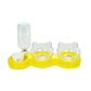 2-in-1 Ergonomic Elevated Tilted Pet Bowl