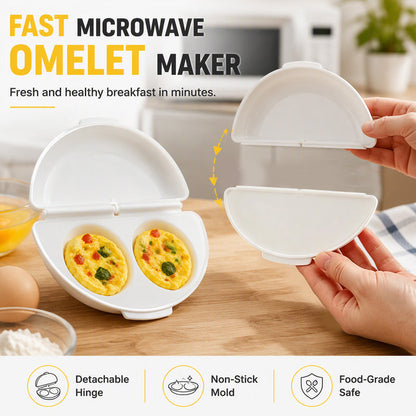 🥳2026 HOT SALE🥳💞2-in-1 Omelet Maker & Egg Cup Cooker