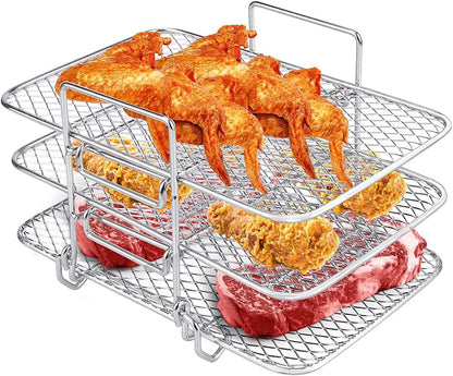 🔥Double Basket Air Fryers Rack
