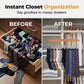 Multi-Clip Wooden Hanger for Closet Organization
