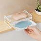 🧼💧 Self-Draining Soap Dish – Slanted Carbon Steel Soap Holder with Removable Drip Tray
