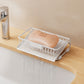 🧼💧 Self-Draining Soap Dish – Slanted Carbon Steel Soap Holder with Removable Drip Tray
