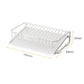 🧼💧 Self-Draining Soap Dish – Slanted Carbon Steel Soap Holder with Removable Drip Tray