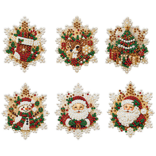 🎄 50% OFF! ✨ Christmas DIY Painting Hanging Ornaments Set – 5D Pearl Diamond Kit, High-Transparency Acrylic & Multidimensional Shine – Festive Decor for Tree, Window & Doorway 🎨
