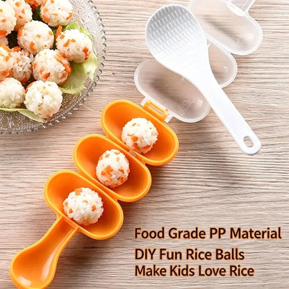 3-Cavity Mini Rice Ball Shaker Mold
