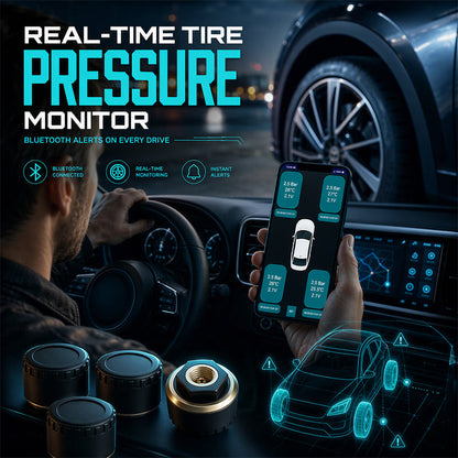 🚗 Wireless Tire Pressure Monitor – Real-Time Tire Tracking