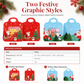 Christmas Self Sealing Gift Bags 