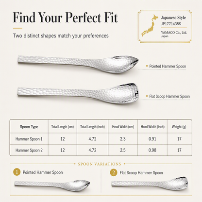 ⏳Limited-time 50% off⏰Stainless Steel Hammered Dessert Spoon🥄🍰