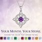 ☘️ Celtic Knot Birthstone Necklace – Elegant & Adjustable for Everyday & Special Occasions