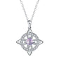 ☘️ Celtic Knot Birthstone Necklace – Elegant & Adjustable for Everyday & Special Occasions