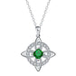 ☘️ Celtic Knot Birthstone Necklace – Elegant & Adjustable for Everyday & Special Occasions
