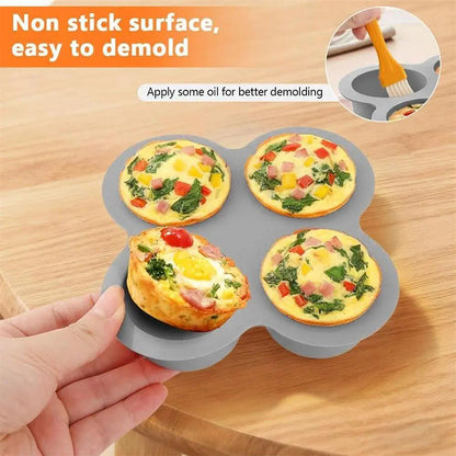 🎉Limited Sale🔥4-Cavity Silicone Cake Baking Mold