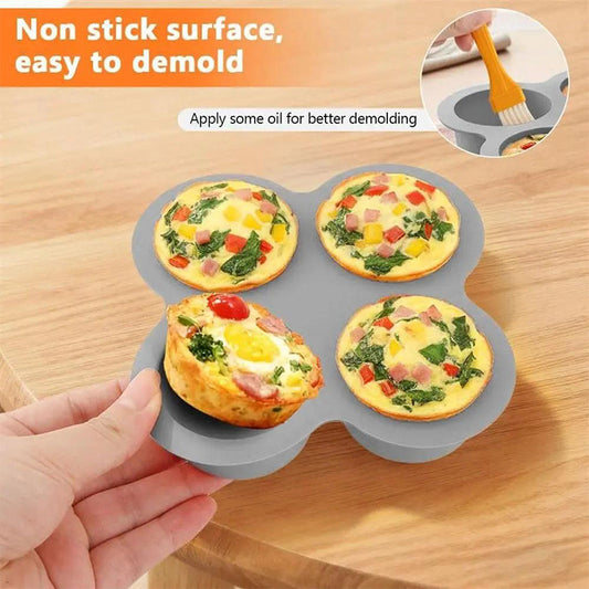🎉Limited Sale🔥4-Cavity Silicone Cake Baking Mold