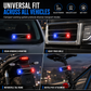Solar-Powered Car Simulation Anti-Theft Warning Light