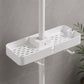 Adjustable Shower Riser Rail Storage Rack