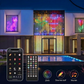 💥🌈 From ordinary lights to a spectacular light show! Draw patterns, add text or photos, and let the colors dance to the music – waterproof & USB-powered!
